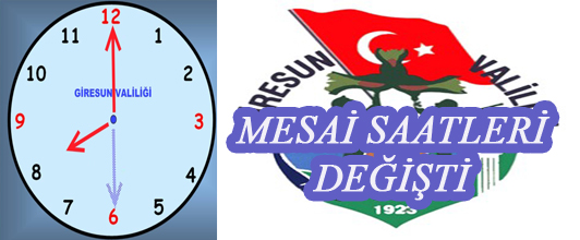 İlimizdeki Resmi Dairelerde çalışma saatleri, 657 Sayılı Devlet Memurlar