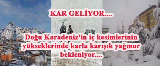 Kar geliyor!
