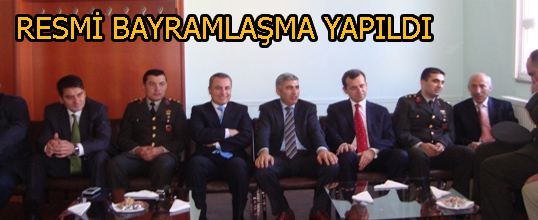 RESMİ BAYRAMLAŞMA YAPILDI