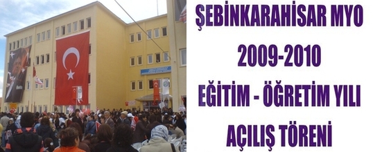 Şebinkarahisar MYO'da Akademik Açılış Töreni