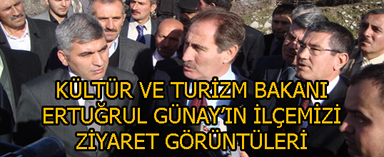 KÜLTÜR VE TURİZM BAKANININ İLÇEMİZİ ZİYARET GÖRÜNTÜLERİ
