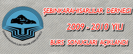 Şebinkarahisarlılar derneği burs sonuçları
