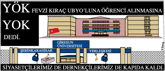 FEVZİ KIRAÇ UBMYO'LU BU YIL BOŞ KALDI