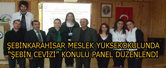 Şebinkarahisar Meslek Yüksekokulunda Şebin Cevizi konulu panel