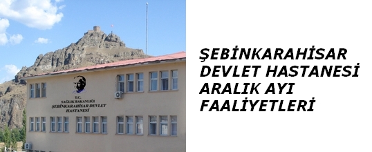 Şebinkarahisar DH Aralık Ayı Faaliyetleri