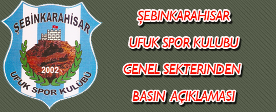 Ufuk spor kulübü basın açıklaması