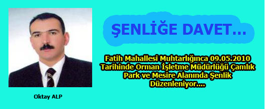 PAZAR GÜNÜ ŞENLİĞE DAVET