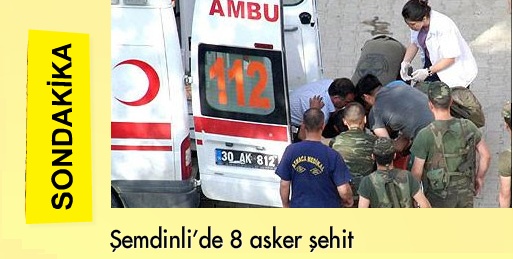 Şemdinli'de 11 Askerimiz Şehit