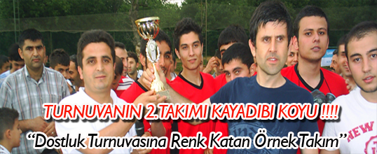 Turnuvanın 2. si Kayadibi köyü futbol takımı oldu.
