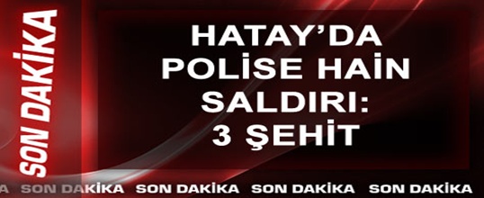 Hatay'da Polise Silahlı Saldırı