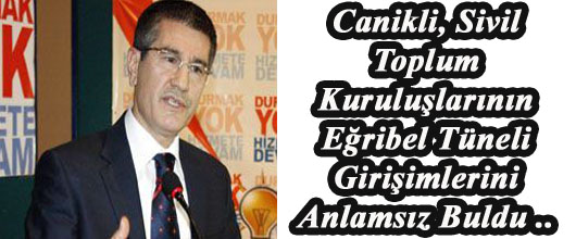 Canikli, Sivil Toplum Kuruluşlarının Eğribel Tüneli Girişimlerini Anlams
