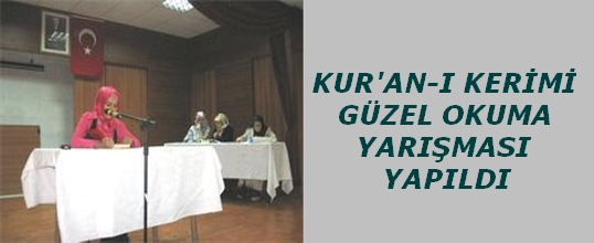 Kuranı Kerimi Güzel Okuma Yarışması Yapıldı