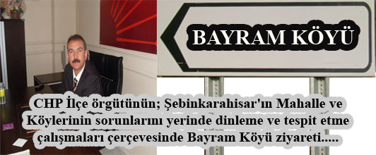 CHP Mahalle ve Köy gezilerine devam ediyor.
