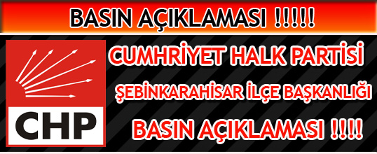 CHP BASIN AÇIKLAMASI