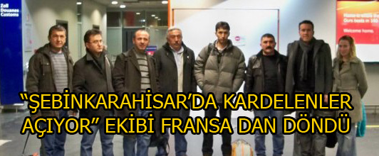 ŞEBİNKARAHİSARDA KARDELENLER AÇIYOR EKİBİ FRANSA DAN DÖNDÜ