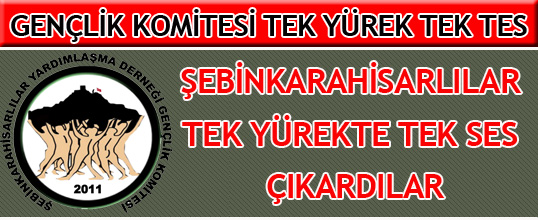 ŞEBİNKARAHİSARLILAR TEK YÜREKTE TEK SES ÇIKARDILAR