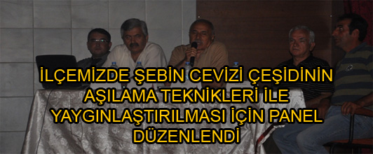 ŞEBİN CEVİZİ ÇEŞİDİNİN AŞILAMA TEKNİKLERİ PANELİ