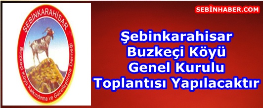 Buzkeçi Köyü Genel Kurulu Toplantısı