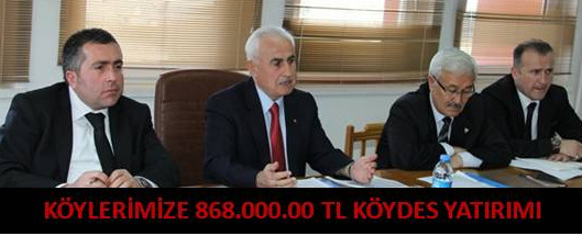 ŞEBİNKARAHİSAR KÖYLERİNE 868.000.00 TL KÖYDES YATIRIMI