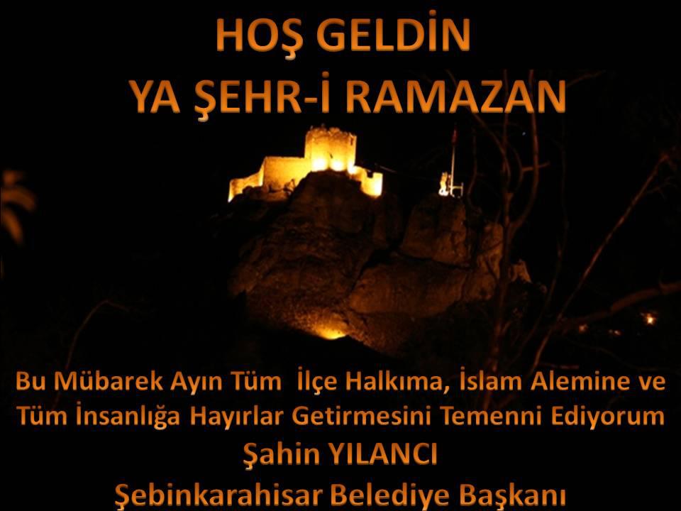 BELEDİYE BAŞKANI  ŞAHİN YILANCI’ NIN RAMAZAN KUTLAMA MESAJI