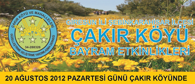 3.Çakır Köyü Bayram Etkinlikleri Çakır Köyün'de