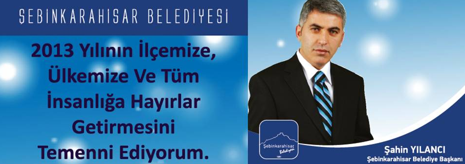 BELEDİYE BAŞKANI ŞAHİN YILANCI'NIN YENİ YIL MESAJI
