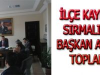 İLÇE KAYMAKAMI ALİ SIRMALI, BELEDİYE BAŞKAN ADAYLARI İLE TOPLANTI YAPTI