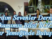 Yardım Sevenler Derneğince Kaymakamı Sayın Bilal BOZDEMİRe iftar yemeği