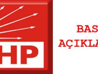 CHP ŞEBİNKARAHİSAR İLÇE BAŞKANLIĞININ BASIN AÇIKLAMASI